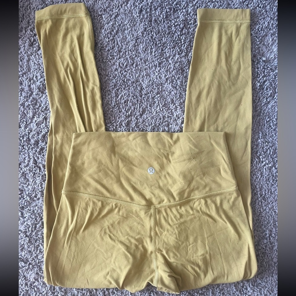Lululemon Align Leggings Yellow Green Size 6